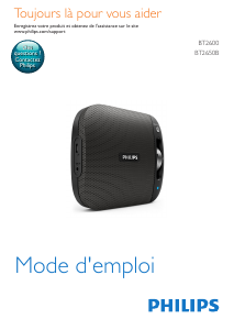 Mode d’emploi Philips BT2600 Haut-parleur