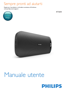 Manuale Philips BT3600 Altoparlante