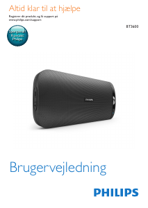 Brugsanvisning Philips BT3600R Højttaler