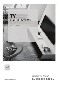 Bruksanvisning Grundig 55 VLE 7630 BP LED-TV