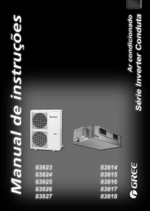 Manual Gree 83814 Ar condicionado