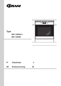 Käyttöohje Gram BIH 126550 X Uuni