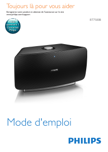 Mode d’emploi Philips BT7500B Haut-parleur