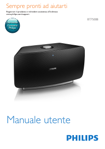 Manuale Philips BT7500B Altoparlante