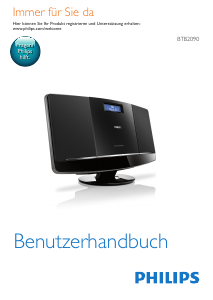 Bedienungsanleitung Philips BTB2090 Lautsprecher