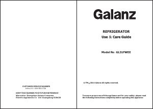 Manual Galanz GL31FWEE Refrigerator