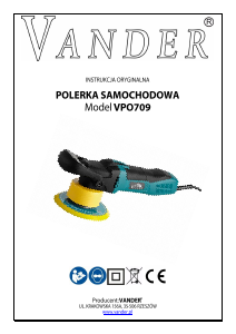 Instrukcja Vander VPO709 Polerka