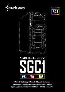 Instrukcja Sharkoon Skiller SGC1 RGB Obudowa komputera