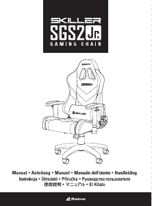 Kullanım kılavuzu Sharkoon Skiller SGS2 Jr. Ofis sandalyesi