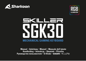 Manual de uso Sharkoon Skiller SGK30 Teclado