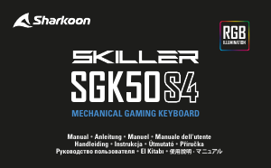 Manual Sharkoon Skiller SGK50 S4 Teclado
