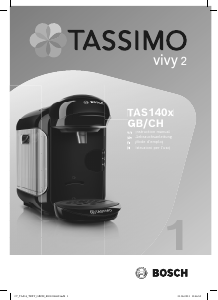 Mode d’emploi Bosch TAS1406GB Cafetière