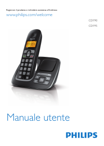 Manuale Philips CD1902WB Telefono senza fili
