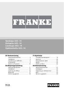 Brugsanvisning Franke 602-14 Emhætte