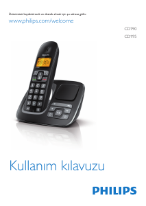 Kullanım kılavuzu Philips CD1953B Kablosuz telefon