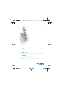 Manual Philips CD240 Wireless Phone