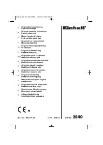Manuale Einhell GH-EC 2040 Motosega