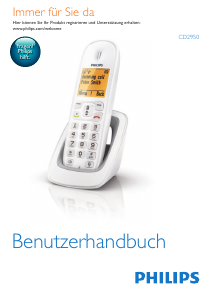 Bedienungsanleitung Philips CD2950W Schnurlose telefon