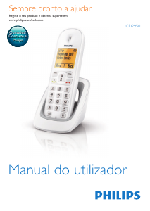 Manual Philips CD2950W Telefone sem fio