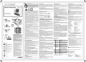 Руководство Ecomed BW-82E Тонометр