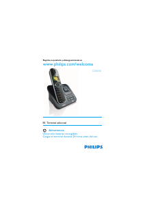 Manual de uso Philips CD6550B Teléfono inalámbrico