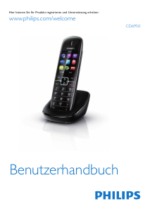 Bedienungsanleitung Philips CD6950B Schnurlose telefon