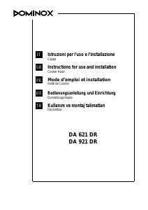 Manuale Dominox DA 621 DR Cappa da cucina