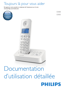 Mode d’emploi Philips D3051W Téléphone sans fil