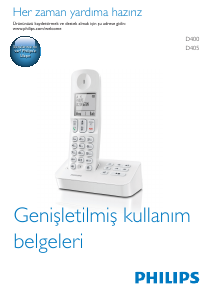 Kullanım kılavuzu Philips D4002W Kablosuz telefon