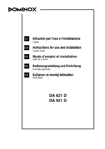 Handleiding Dominox DA 921 D Afzuigkap