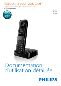 Mode d’emploi Philips D4501B Téléphone sans fil