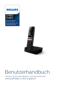 Bedienungsanleitung Philips D4601B Schnurlose telefon