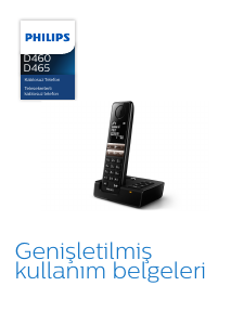 Kullanım kılavuzu Philips D4651B Kablosuz telefon