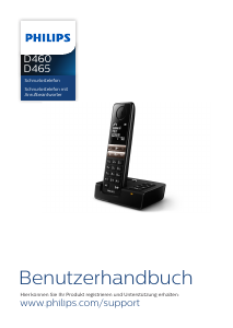 Bedienungsanleitung Philips D4652B Schnurlose telefon