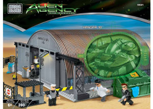 Manual Mega Bloks set 5621 Alien Agency Hangar 18