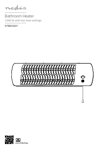 Manuale Nedis HTBA10GY Termoventilatore