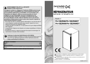 Mode d’emploi Daewoo FN-15B2RNB Réfrigérateur