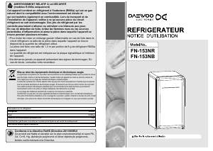 Mode d’emploi Daewoo FN-153NB Réfrigérateur