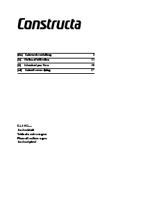 Mode d’emploi Constructa CA114252 Table de cuisson