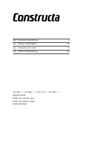 Mode d’emploi Constructa CA174252 Table de cuisson