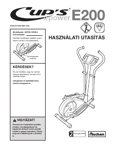 Használati útmutató Cup's X-Power E200 Elliptikus edzőgép