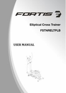 Manual Fortis FSTNRELTPLB Cross Trainer