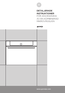 Bruksanvisning Gorenje BCM598S17BG Ugn