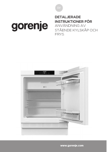 Bruksanvisning Gorenje RBIU609EA1 Kylskåp