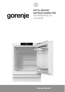 Bruksanvisning Gorenje RIU609EA1 Kylskåp