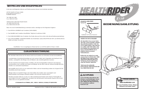 Bedienungsanleitung Healthrider E330 Crosstrainer