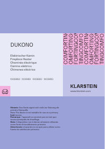 Bedienungsanleitung Klarstein 10039852 Dukono Elektrokamin