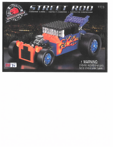 Manual Mega Bloks set 9705 Probuilder Street rod