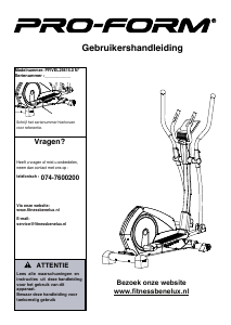 Handleiding Pro-Form PFIVEL29815.0 Crosstrainer