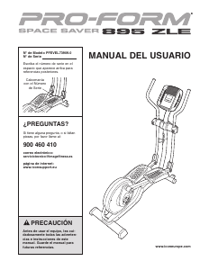 Manual de uso Pro-Form Space Saver 895 ZLE Bicicleta elíptica